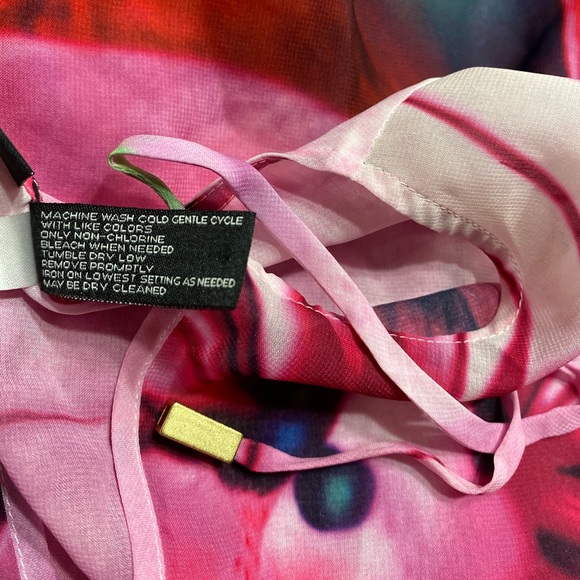 Chico’s black label women’s floral top size 2/XS - Picture 2 of 5